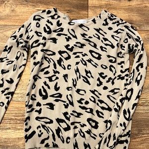 Womens small animal print sweater